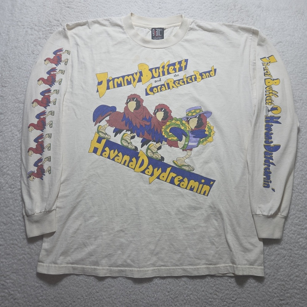 VTG 1997 Jimmy Buffet T Shirt The Coral Reefer Band Havana‎ Daydreamin Tour XL